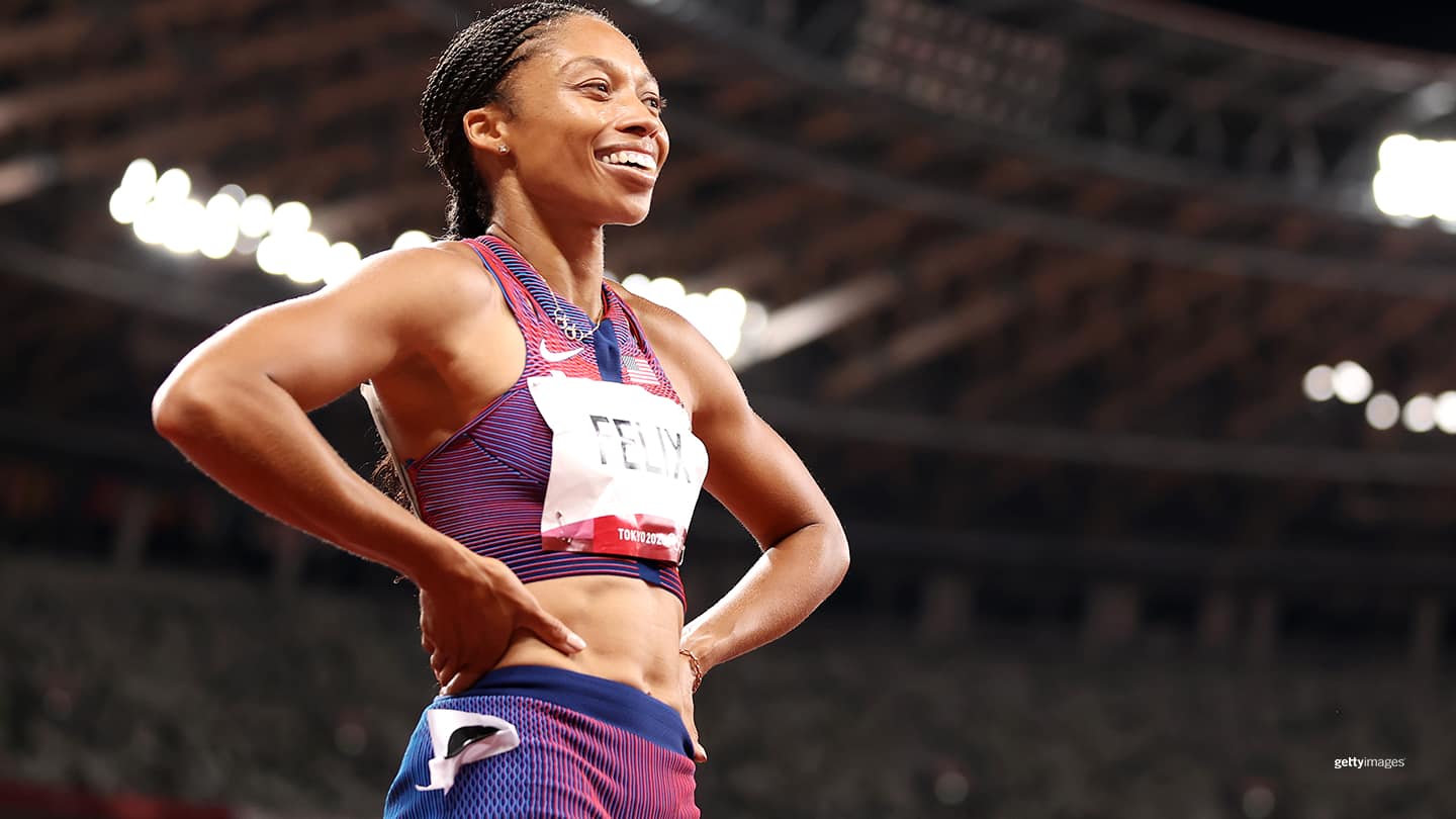 Team Usa Number 10 Five Time Olympian Allyson Felix Wins Bronze In 400 At Age 35